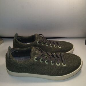 Allbirds Wool Pipers Green Lace Up Sneakers Shoes Women's sz 10.